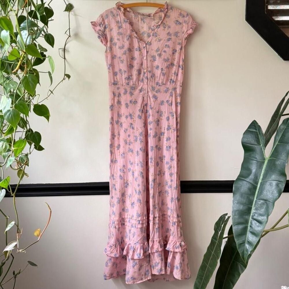 Vintage 1990s Newport News pink floral dress